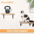 Peluomoz 2-Piece Cat Wall Shelf Set with Scratching Mat