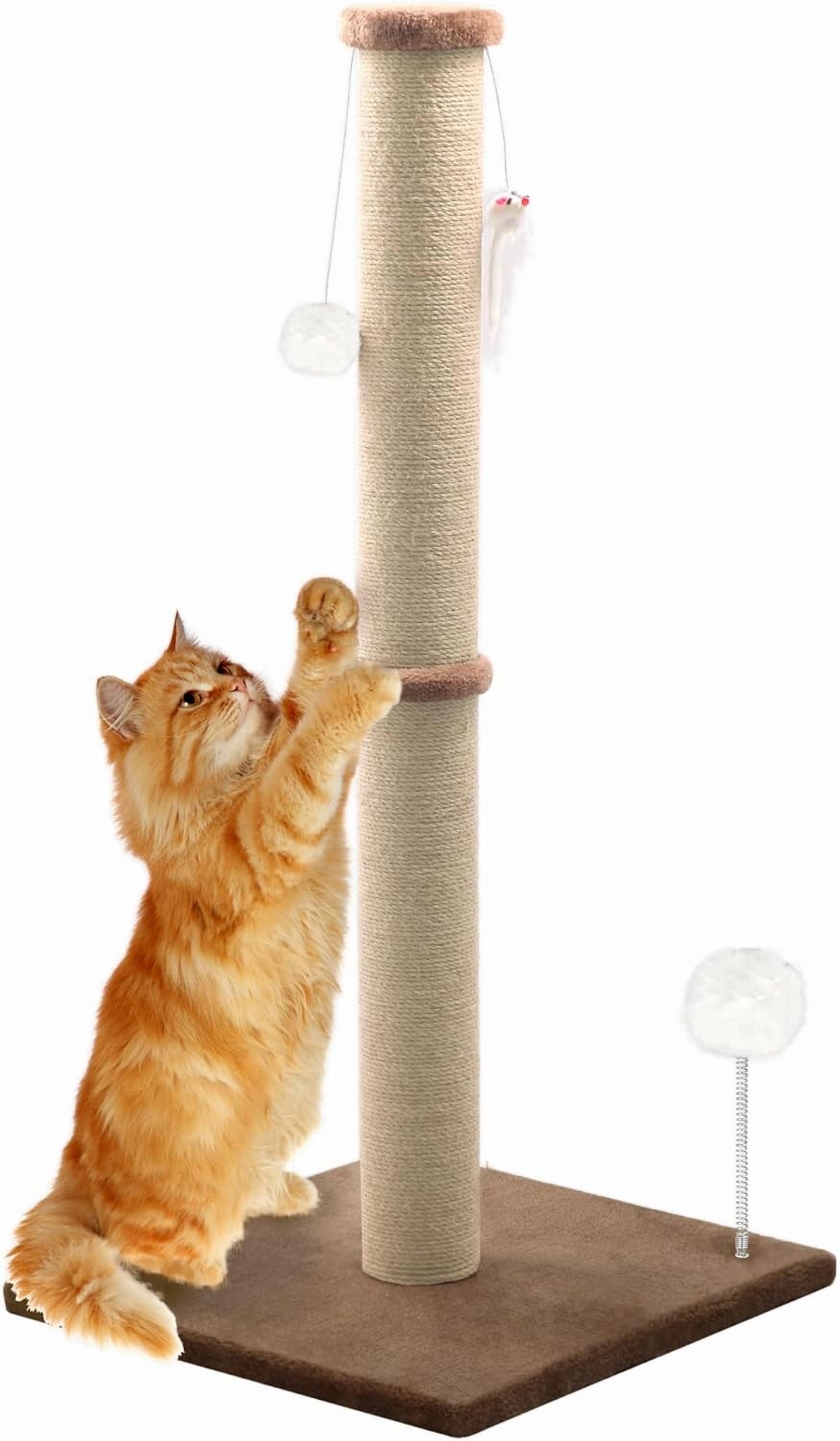 Peluomoz 36-Inch Cat Scratching Post, Brown