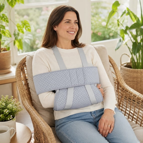Y&M Breathable Adjustable Shoulder Sling, Gray, One Size